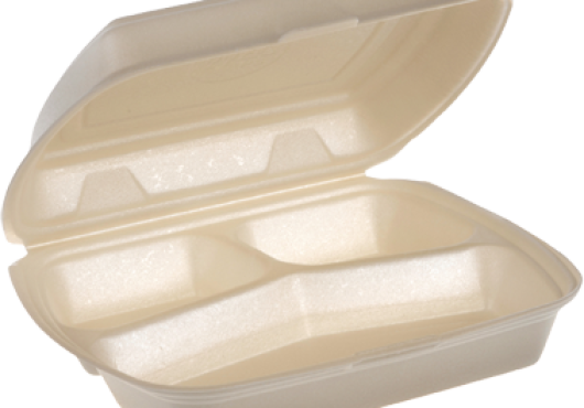 Menubox HP 4/3 3-vaks geel 200 st