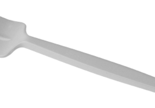Plastic vorkje met snijkant:combifork 1000stuks