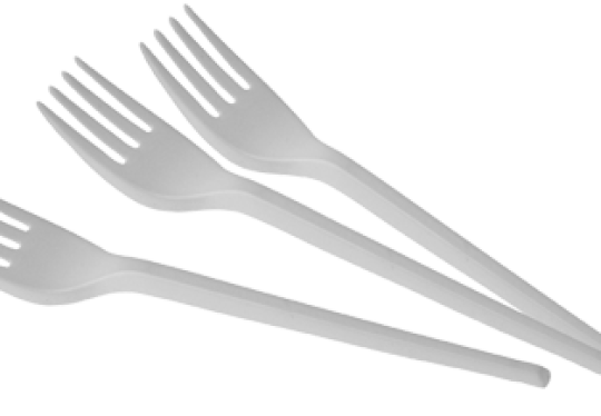 Plastic vorken wit 16.5 cm  2000stuks
