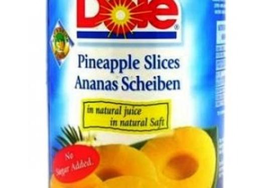 Ananas DOLE 100/110 schijven 3010kg